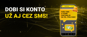 Fortuna SMS casino vklad 5 €