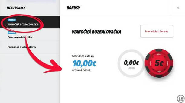 Doxxbet Vianočná rozbaľovačka – ako si uplatniť bonus