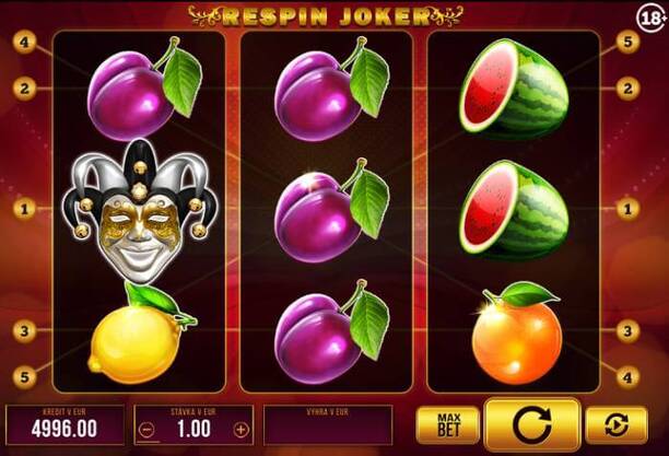 Legendárny casino automat Respin Joker od Synot Games