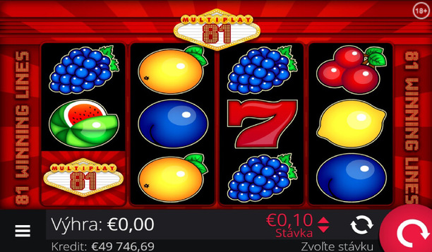 Tipsport online casino automat Multiplay 81